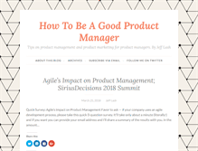 Tablet Screenshot of goodproductmanager.com